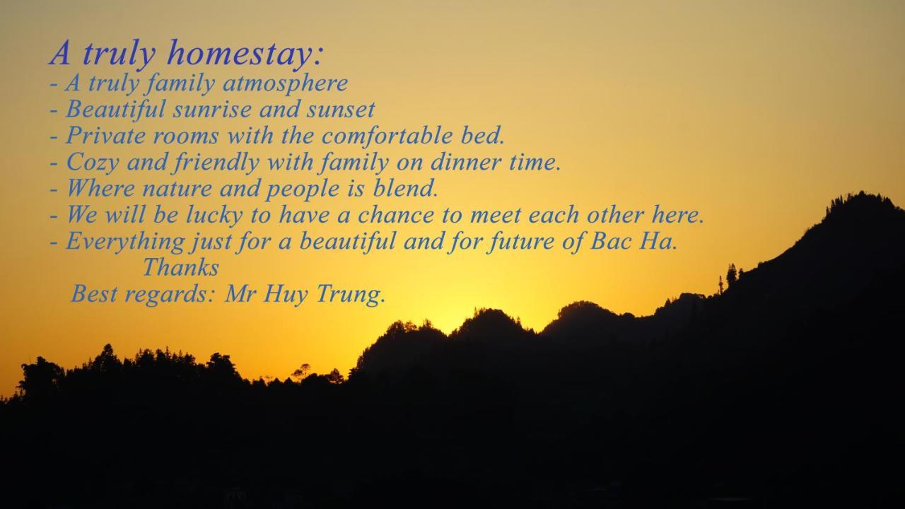 Huy Trung Homestay Bac Ha  Zewnętrze zdjęcie